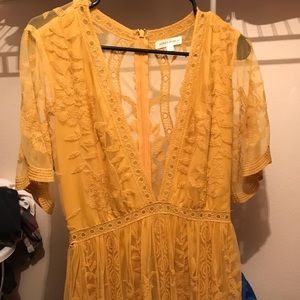 Honey punch lace maxi romper